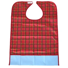 Washable Waterproof AdultS Mealtime Bib Cloth Protector Disability Aid Apron
