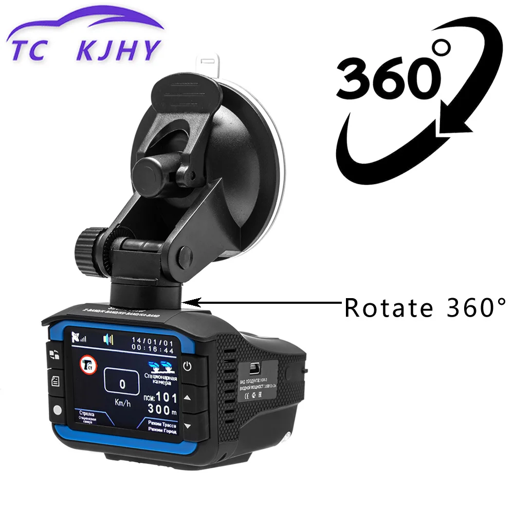 Русский 3 в 1 Dash Cam Автомобильный видеорегистратор радар детектор gps трекер