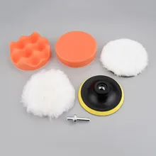 Yetaha 6 шт. 3/4 дюйма Автомобильная полировальная Подушка Комплект вафельных колодки комплект с M10 дрель-адаптер для Автомобильная полировальная машинка роторный инструмент для очистки