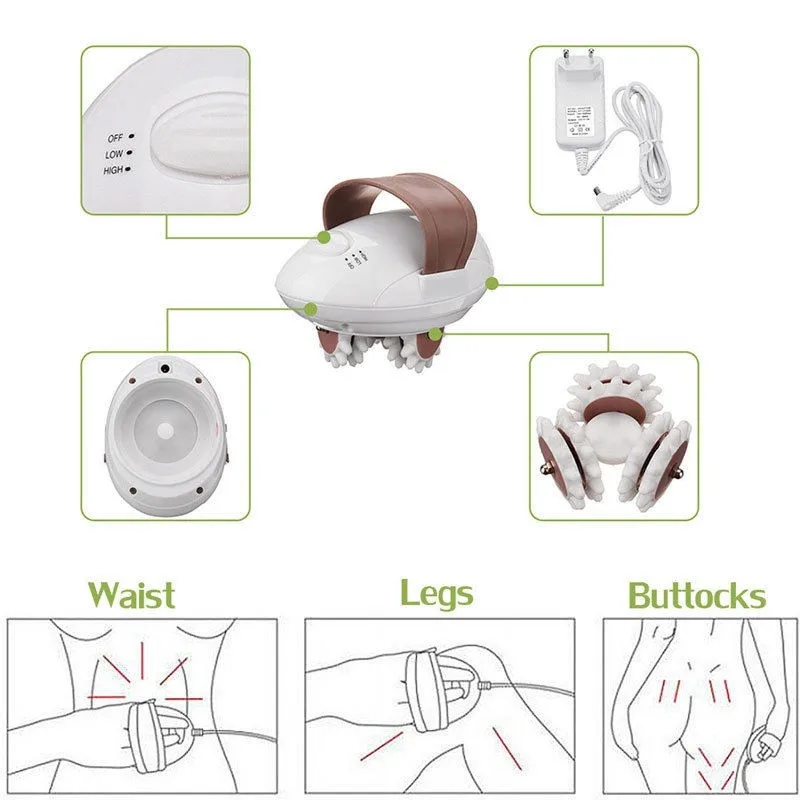 Профессиональный мини электрический 3D массаж с вращением Машина антицеллюлитный для похудения всего тела устройство сжигания жира