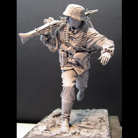 Comandante sem Pintura e Desmontado Escala Resina Figura Kit Ww2 16127d 1 - 16 8 Brinquedos e hobbies