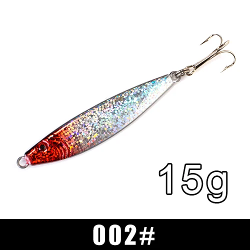 Приманка для рыбалки от ftk Shore Jig Sardine 1 шт. 15 г-60 г 65 мм-115 мм пресноводная соленая форель ложка Бас Приманка металлическая искусственная приманка - Цвет: 15g-002