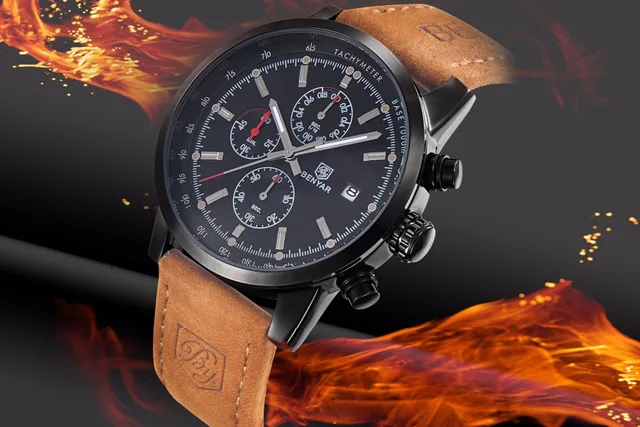 2018 BENYAR Watches Men Luxury Brand Quartz Watch Fashion Chronograph Watch Reloj Hombre Sport Clock Male hour relogio Masculino -