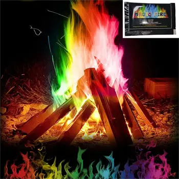 

10/15/25g Mystical Fire Magic Tricks Coloured Flames Bonfire Sachets Fireplace Pit Patio Toy Professional Magicians Pyrotechnics