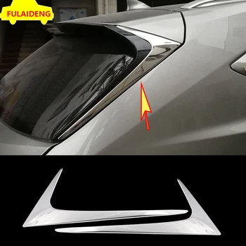 

2pcs For Lexus NX200 NX200T NX300h 2015-2018 stainless steel Rear Window Triangle Decoration Trim Car Styling Accessories