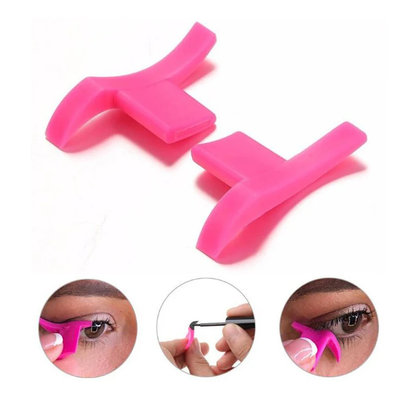 

1Pair Stamps Eyeliner Tool Cat Eyeliner Template Stencil Models Professional Makeup New Wing Style Cat Eye Wing Eyeliner Stamps