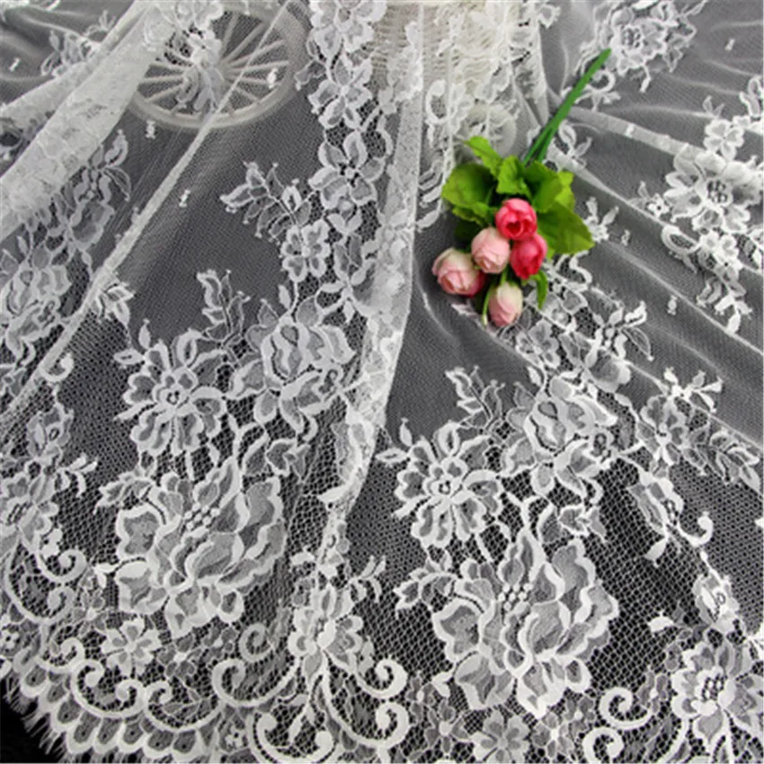 

1 piece 100% black polyester vogue lace embroidered French lace fabric suitable for sewing crafts