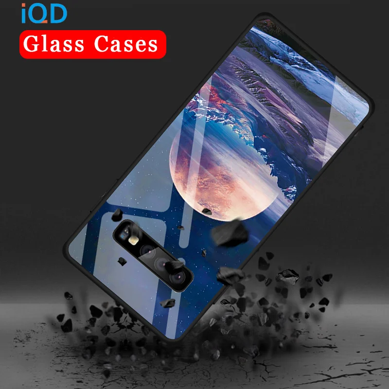 IQD ультратонкое стекло чехол для телефона для samsung Galaxy S10e S10 S9 S8 плюс Примечание 9 8 M10 M20 A7 ТПУ бампер Защитная крышка