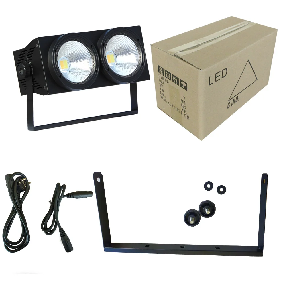 4 Olhos Par Levou Luz 4x100 w Blinder Professional Combinação Positiva Branco e branco Quente 14 4 olhos par led luz 4x100 w