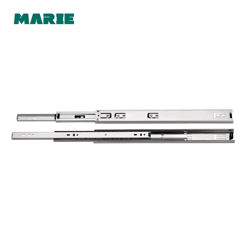 Drawer Slide Cold-Rolled Steel Fold Telescopic Drawer Runner 45mm Width Ball Bearing Sliding