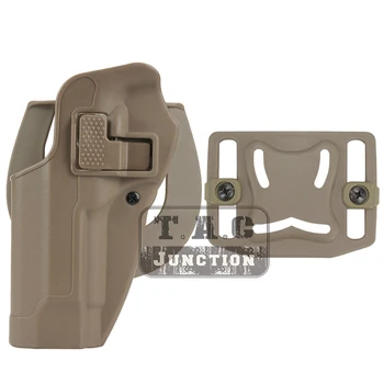 

Tactical CQC Serpa Concealment Quick Left Hand Waist Paddle Belt Loop Pistol Holster Gun Case Pouch for Beretta 92 96 M9 M92