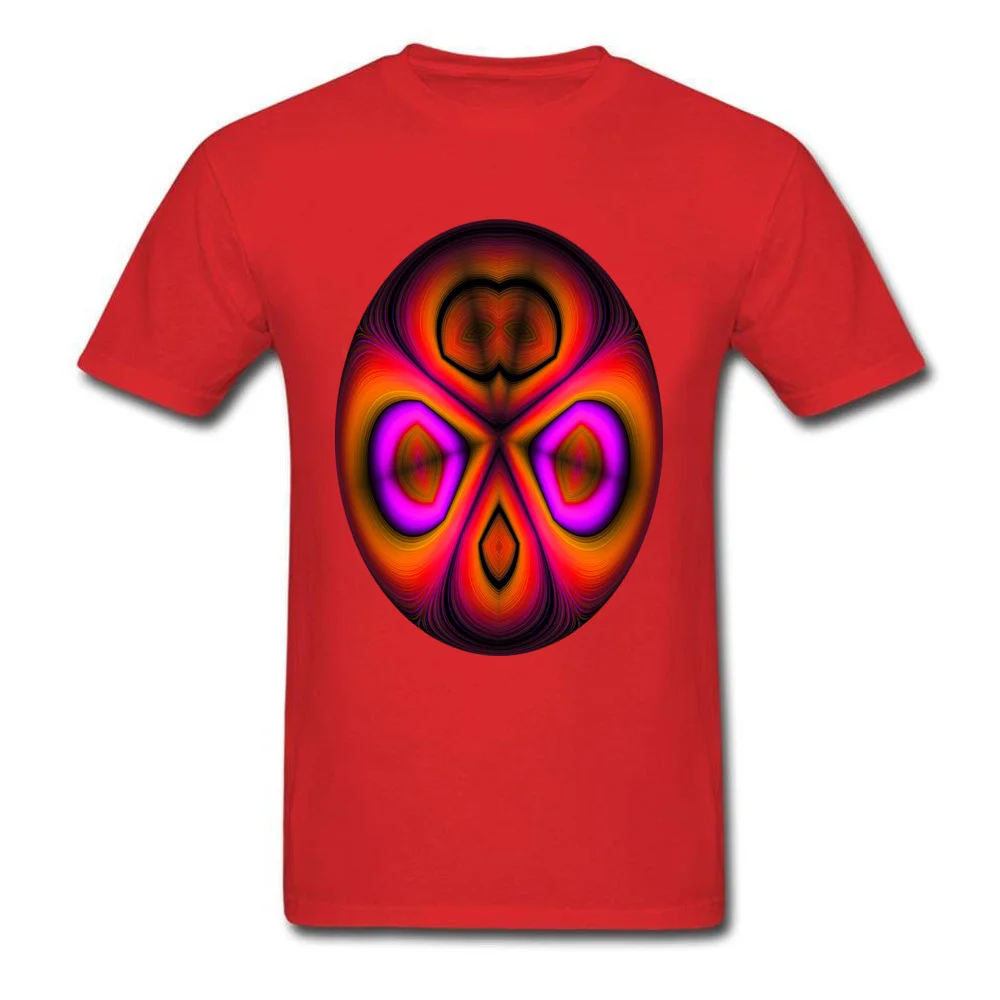 Abstract neon orange face_red