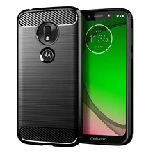 Чехол для Motorola Moto G7 Play, силиконовый бампер из углеродного волокна, мягкая задняя крышка из ТПУ для Moto G7 power/G7 Plus/G7 Play, чехол