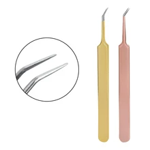 Инструмет для удаления черных точек Сталь изогнутые Наклонный футляр для клип Удаление прыщей инструменты для чистки лица