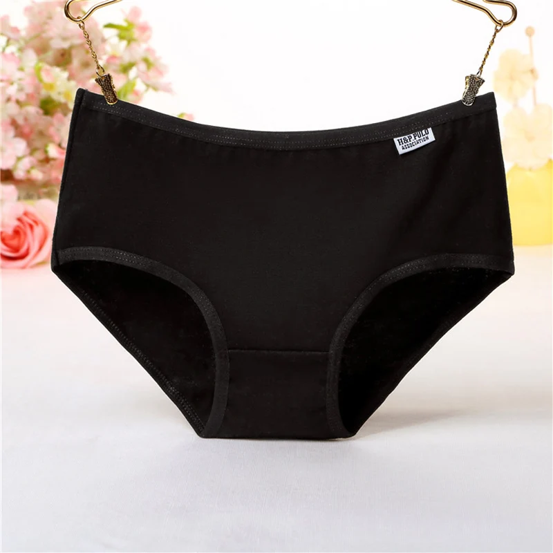 

New Plus Size Panties Underwear Women Cotton Briefs Lingeries Cueca Calcinhas Shorts Solid Underpants Girls Panty Ladies