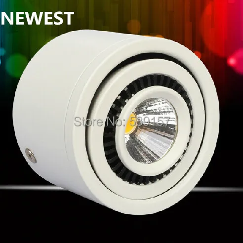 

Free Shipping 7W/10W Surface Mounted adjustable LED downlight for living room lamp/bedroom lamp/balcony lamp / corridor lights