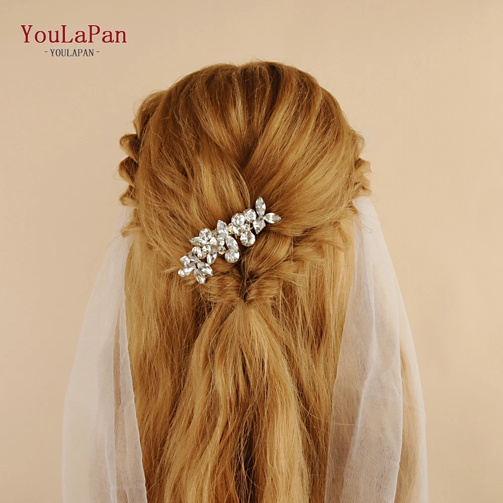 

YouLaPan HP88 Bridal Headdress Bridal Hair Combs Wedding Hair Accessories Hair Gewelry Bridesmaid Headpiece Made by Rhinestone