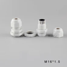 Хорошее качество B класс нейлон Материал 20 шт./пакет IP68 нейлон Водонепроницаемый Разъем Железы M16 КАБЕЛЬНОГО САЛЬНИКА для 4-8 мм Электрический кабель