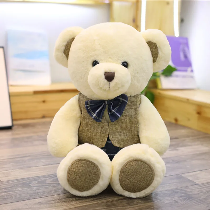 MIAOOWA 1PC 40CM Lovely Teddy Bear Animal Plush Doll Cute Bear Toy Soft Pillow Doll Kid Toy Children Baby Best Birthday Gifts