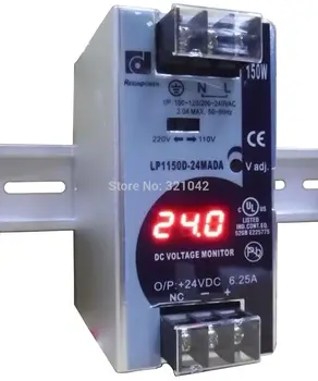 

AC-DC 150w Power Supply Din Rail 24V LP-150-24 6.25A Digital Monitor Smps