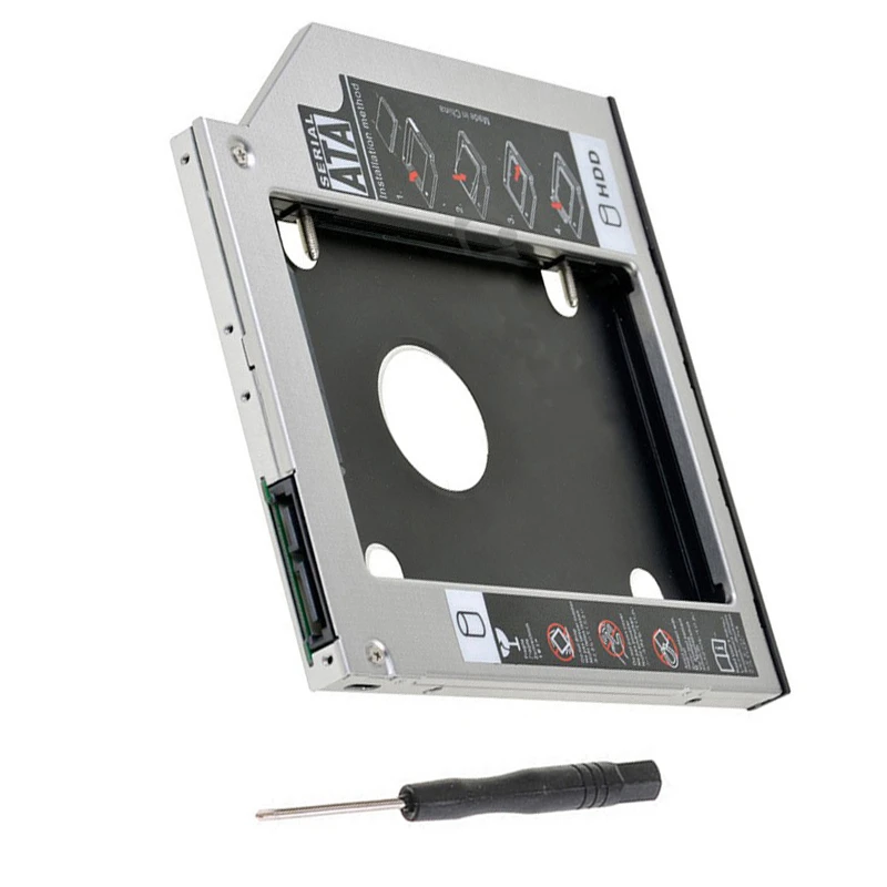 Жесткий диск 9 5 мм SATA 2nd SSD HDD Caddy для Lenovo ThinkPad Edge E431 E531 E540 Caddy|Жёсткие диски и боксы HDD|