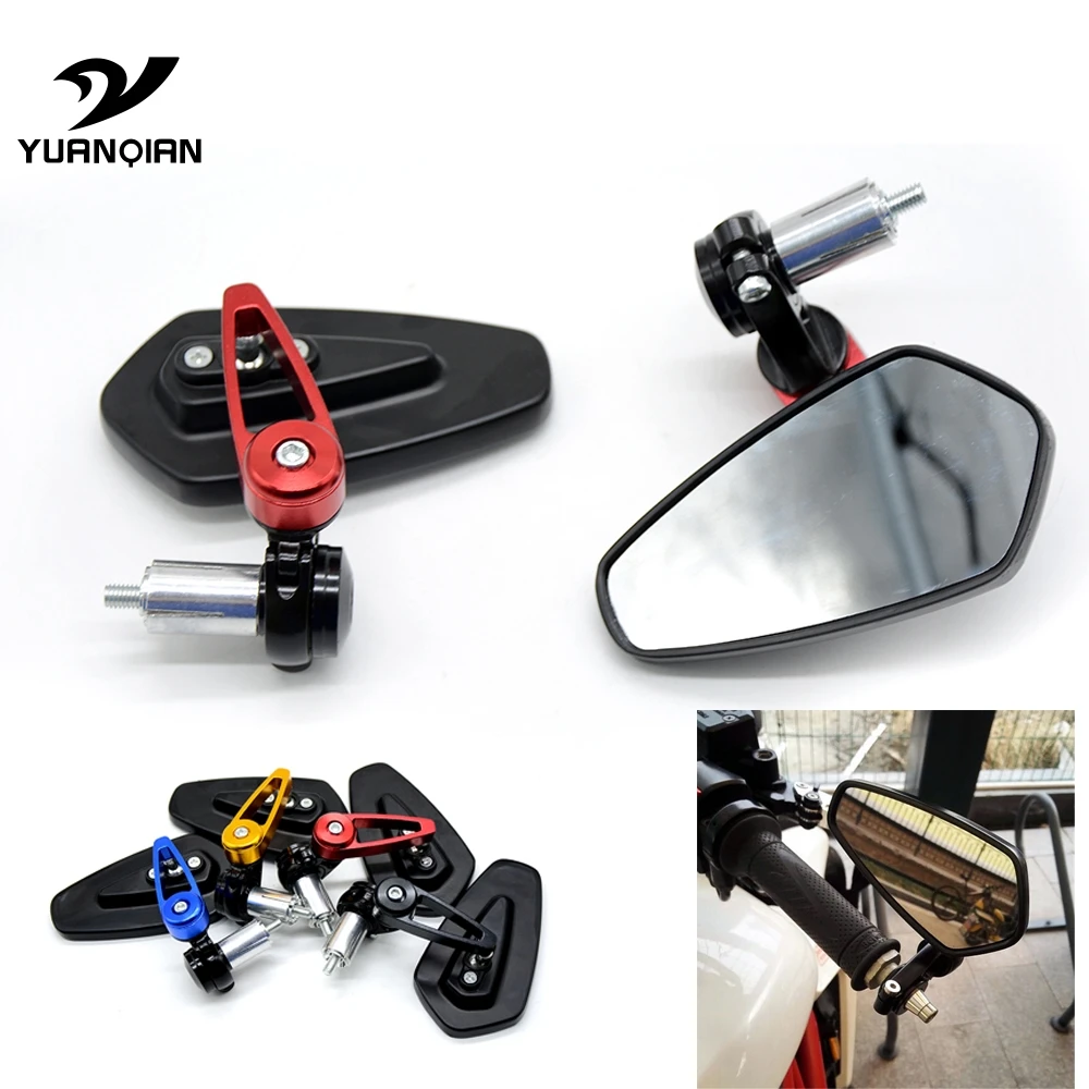 Мотоцикл складной 7/8 &quot22 мм Руль конец боковое зеркало заднего вида для Kawasaki Z750