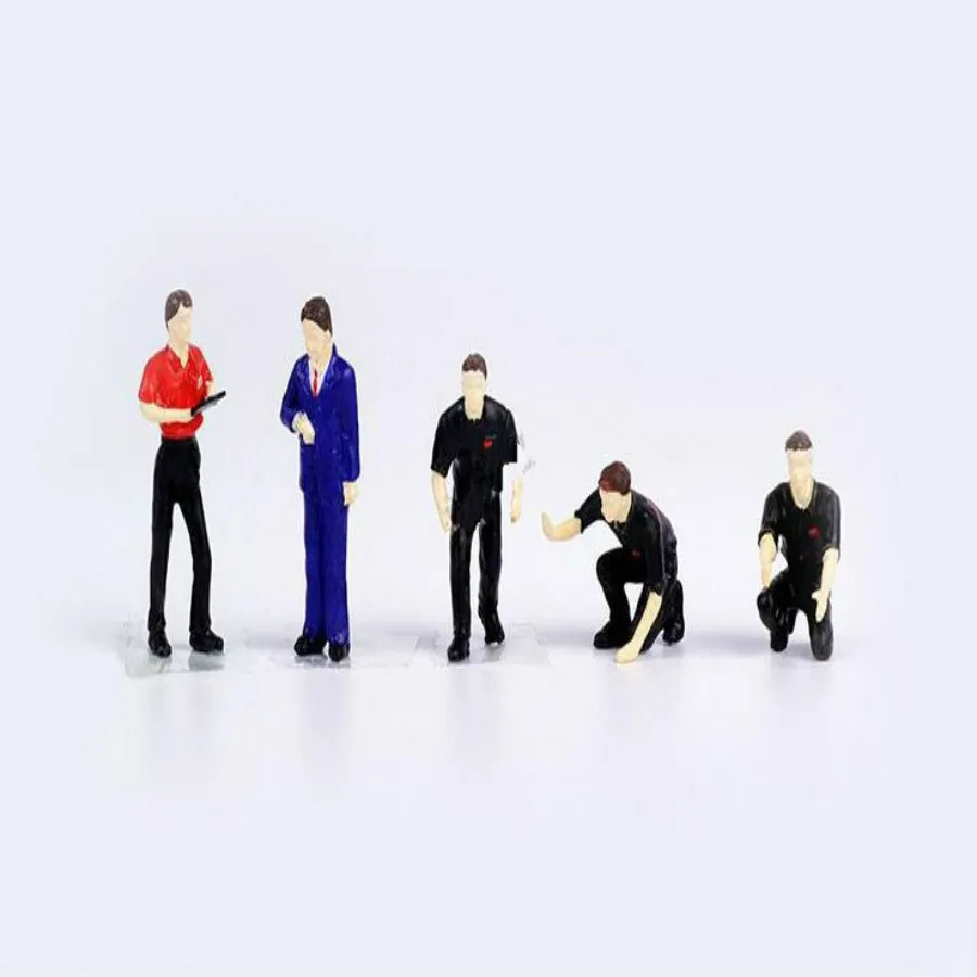 

1box/lot 1/64 architecture model scale plastic resin Repairer Set worker figure for shop