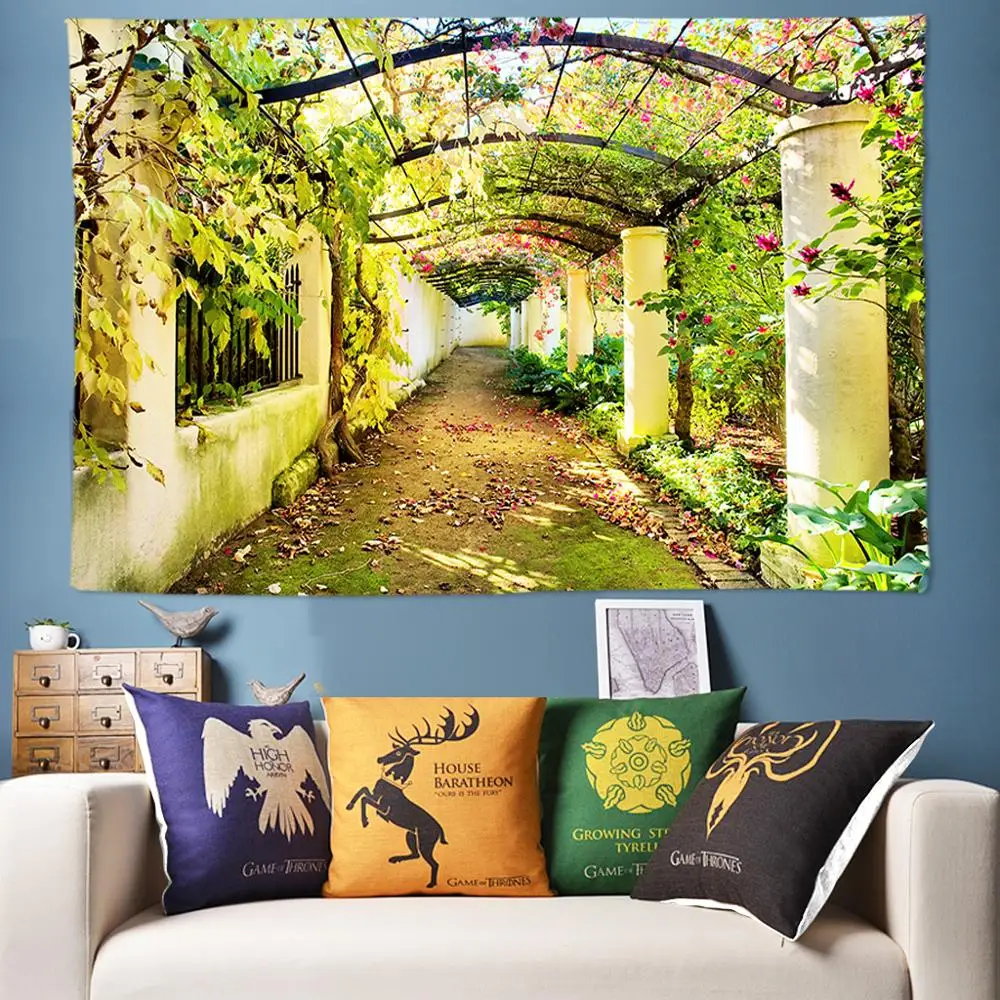 

Private Garden 3D Tapestry Bohemia Hippie Tapestry Wall Hanging tapiz pared tela Wall Boho Decor Mandala Tapestry Art Tapisserie