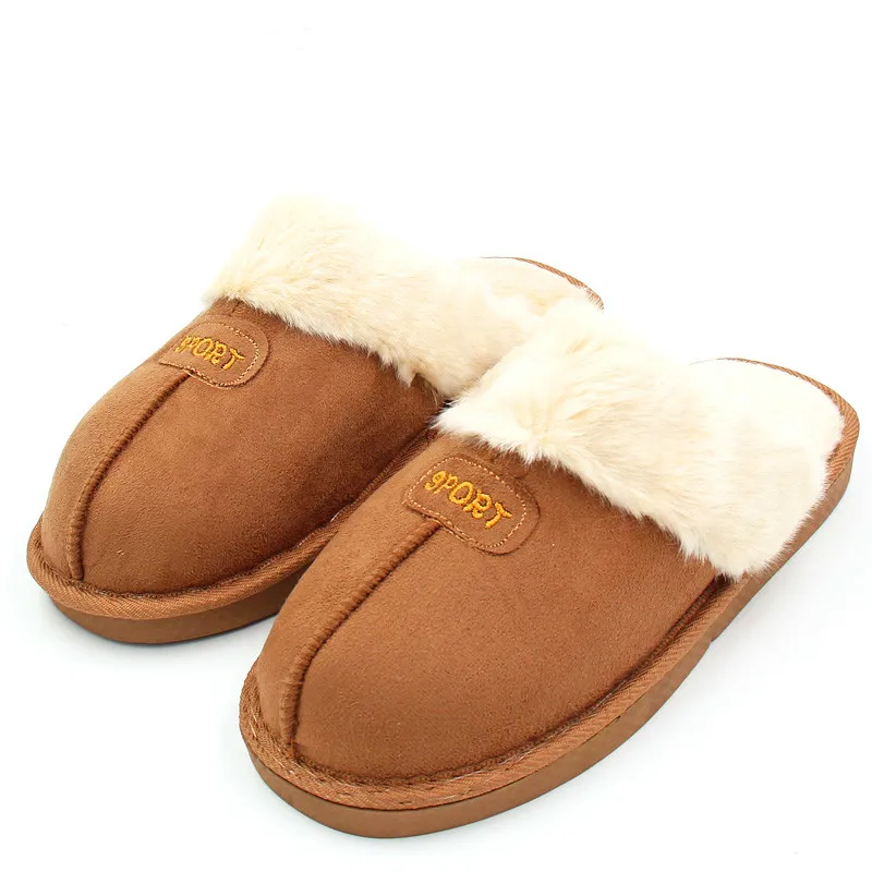 

Home Slippers Women Plush Bathroom Slipppers Australia Ug Style Female House Indoor Unisex Couple Warm Fur Shoes Plus Size 35-44