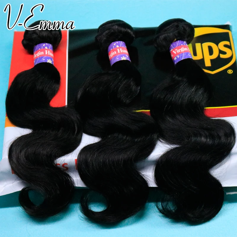 

Peruvian Virgin Hair Body Wave Hair Bundles 3pcs/Lot 1b Color Unprocessed 100% Human Hair Weaves Peruvian Body Wave