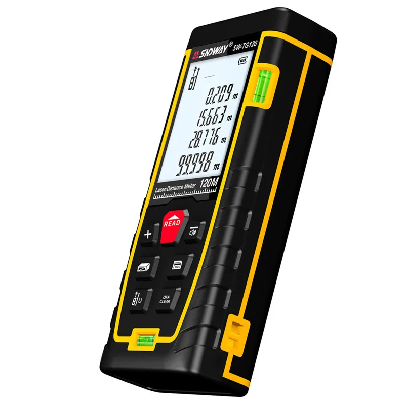 SNDWAY Laser Distance Meter 50m/70m/100m/120m Range Laser Rangefinder Measuring Tape Laser Roulette Tools Laser Distance Meter SNDWAY Laser Distance Meter 50m/70m/100m/120m Range Laser Rangefinder Measuring Tape Laser Roulette Tools Laser Distance Meter