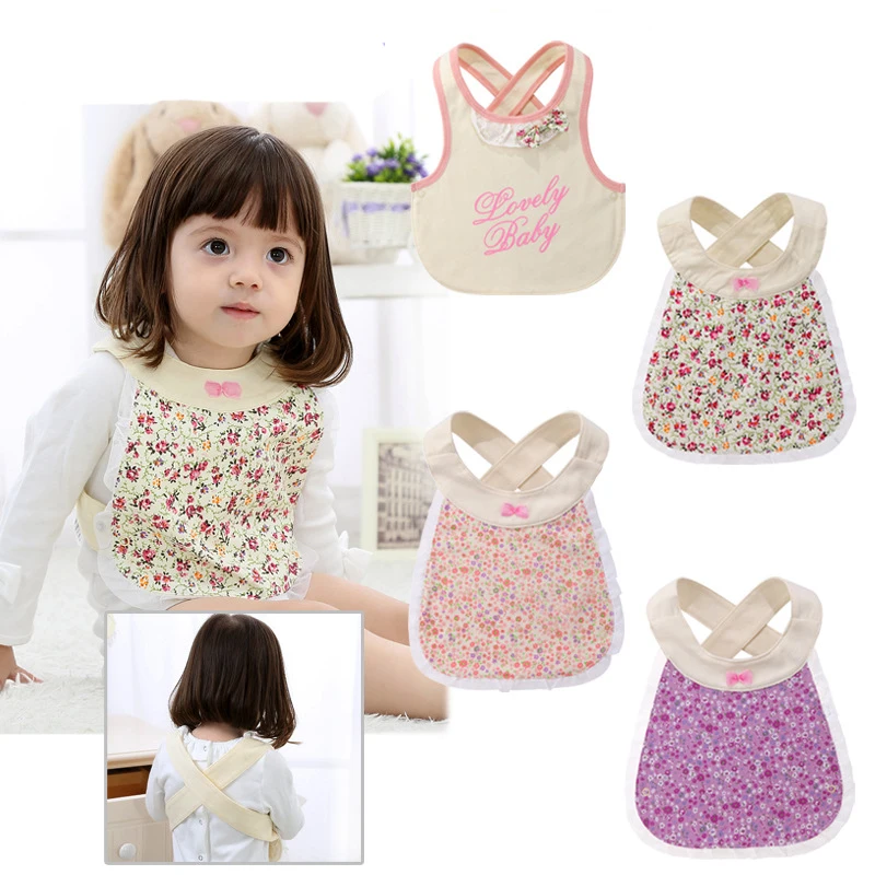 

Lytwtw's Flower Toddlers Burp Boys Girls Newborn Cloth Feeding Baby Kids Bib stuff scarf infant accessories apron children
