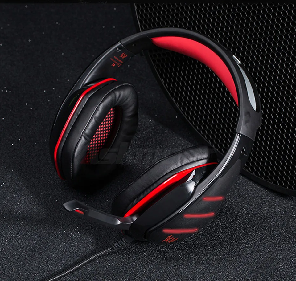SOKELYcasque Best Gaming Heaset Stereo PC Gamer Headphones with Microphone Dazzle Lights Glow for Computer Game (8)