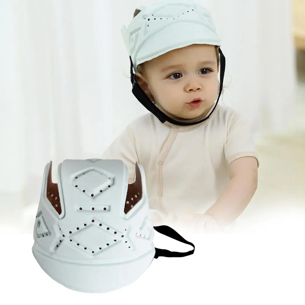 

Baby Newborn Crawling Protector Hats Baby Learning Walking Anti-Drop Head Neck Protection Hat Cotton Child Safety Helmet