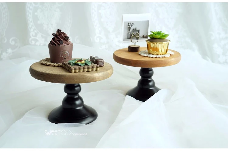 Sweetgo Support A Gateaux En Bois De 6 Pouces Outils De Gateau De Mariage Assiettes D Art Fondantes Pour Fete Decoration De La Maison Ustensiles De Cuisson Aliexpress