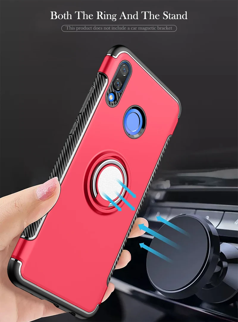 Чехол с магнитным кольцом для Xiaomi Mi Max 3 9T A2 8 Lite 9 силиконовая задняя крышка Redmi 6 7 5