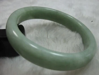 

xd 00991 NATURE BEAUTIFUL LIGHT GREEN JADE JADEITE BRACELET BANGLE 60MM (A0429)