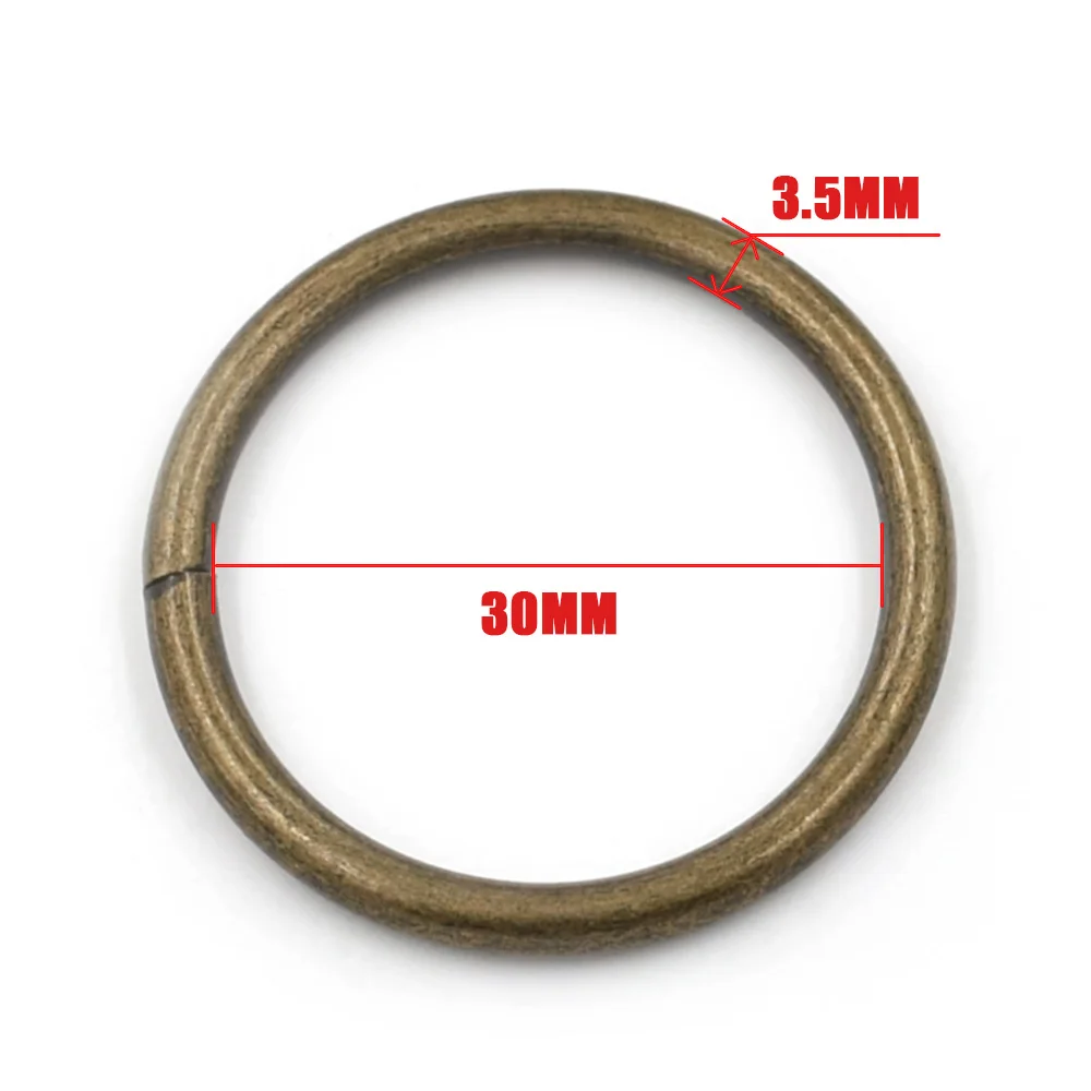 

10PCS/LOT 30mm big circle. Bag metal buckle. Metal hooks. Ring. Handbag hardware accessories. Hanging buckle. Buckle. Loop.