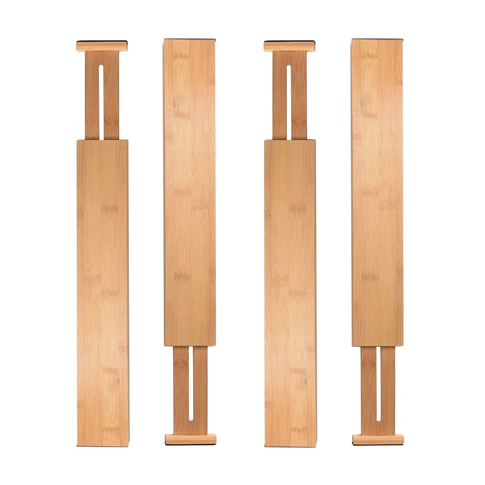 

4Pcs Storage Organization Multipurpose Home Free Separation Kitchen Drawer Dividers Partition Board DIY Retractable Stretch