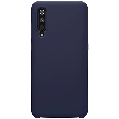 NILLKIN Flex чистый жидкий силиконовый чехол для Xiaomi mi9/mi9 Explore ore прозрачная версия против отпечатков пальцев Мягкая задняя крышка - Цвет: Тёмно-синий