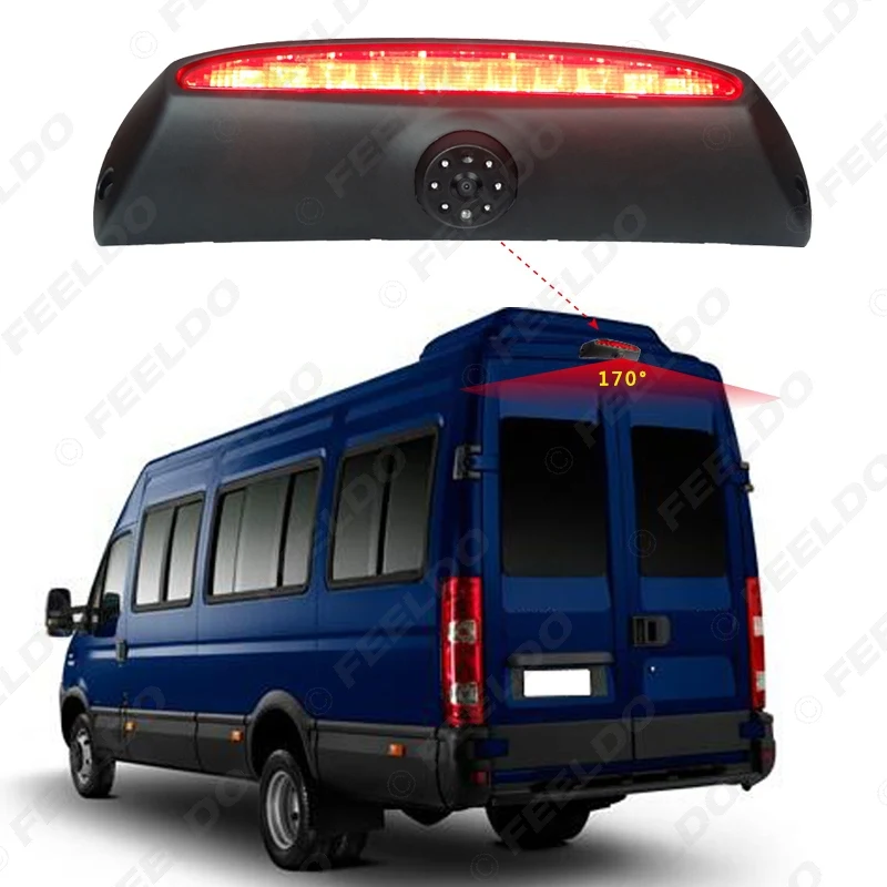

FEELDO Car Reverse Brake Light Backup Camera HD Rear View Camera for IVECO Daily 4 Gen 2011-2014 #FD5376
