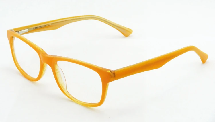 Модные ацетатная оправа для очков при близорукости простые зеркальные очки для Для женщин 2587 - Цвет оправы: Orange