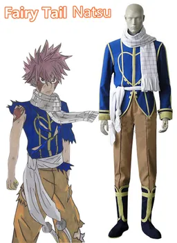 

Anime! Fairy Tail Dragon Slayers Natsu Dragneel Celestial Spirit Uniform Cosplay Costume Custom-made For Men Free Shipping