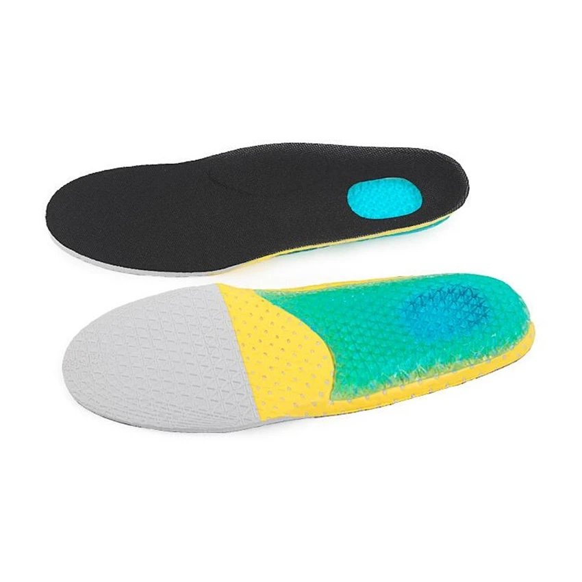 SpringYard Gel+EVA Sport Insoles Plantar Fasciitis Heel Spur Cushion Shoe Pad Shock Absorption Running Anti-Slip New Women Men