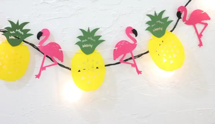 Новое поступление фламинго и ананас баннеры летней вечеринки реквизит для фотосессии в день рождения тропические вечерние Гавайские пряди Декор