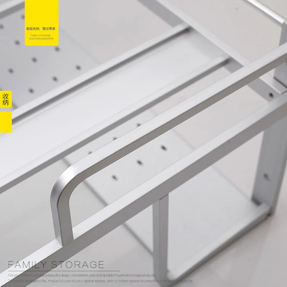  Kitchen microwave oven rack thickened space aluminum wall hanging rack bracket support frame wx7241 - 32900300161
