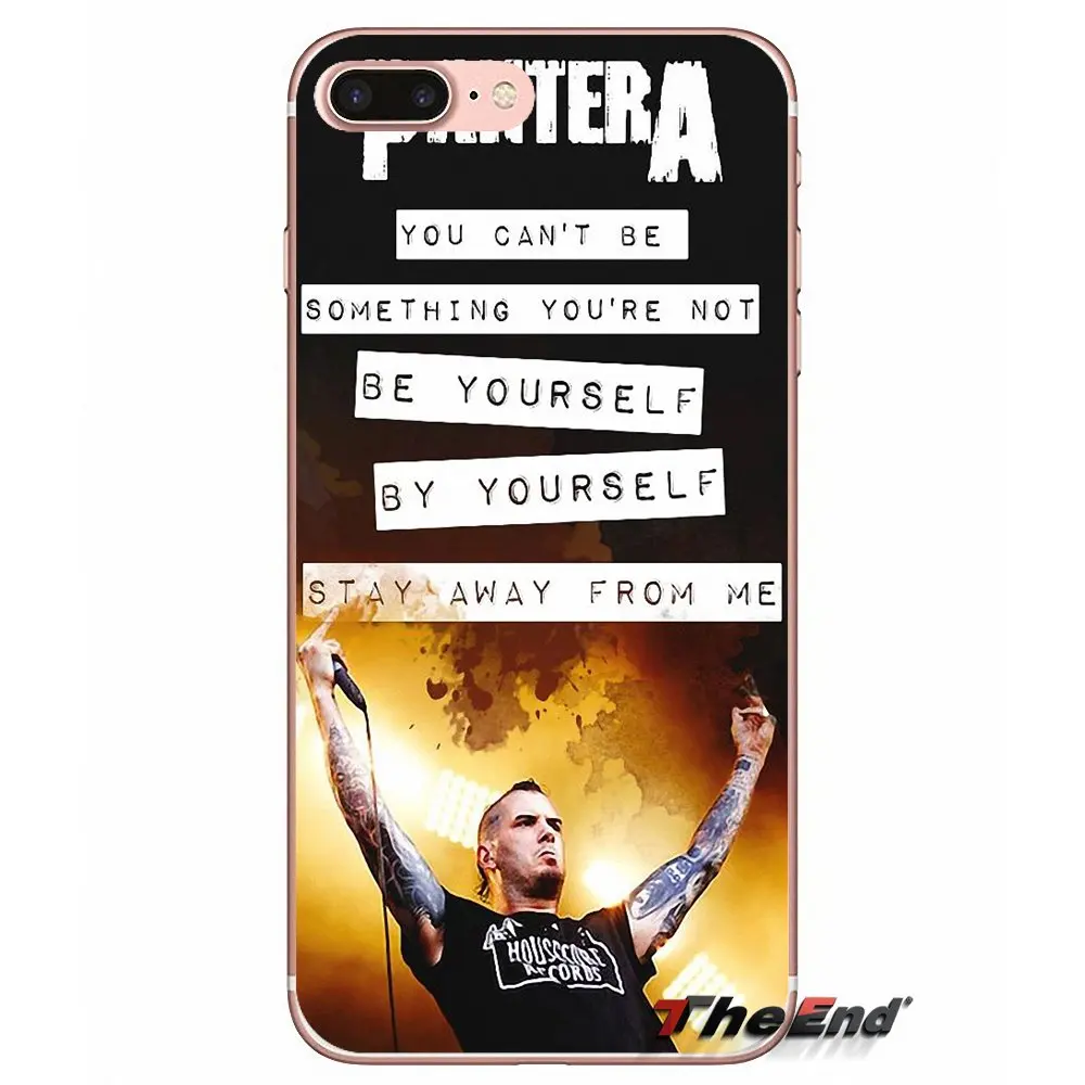 Для iPhone X 4 4S 5 5S 5C SE 6 6S 7 8 Plus Samsung Galaxy J1 J3 J5 J7 A3 A5 2016 2017 мягкие чехлы Phil Anselmo Pantera