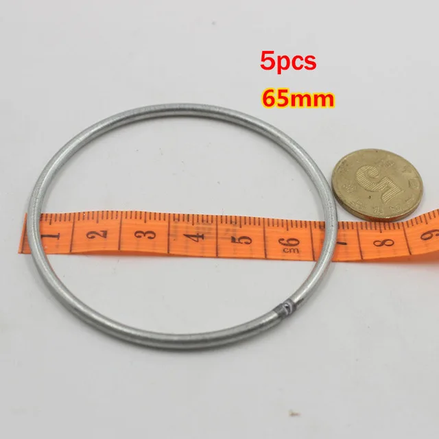 1 упак./лот большой Ловец снов круг кольцо ремесло 35-180 мм металлические кольца для мечта Ловушки для обручи подвесные аксессуары для изготовления украшений своими руками - Цвет: 65mm 5pcs