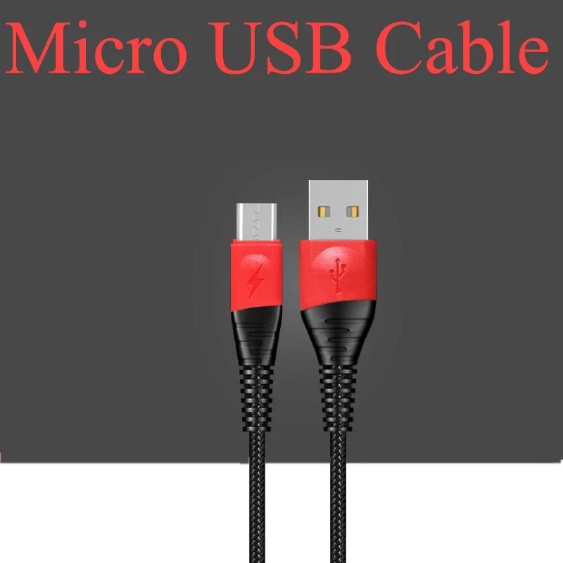 Кабель USB type C 2.4A Micro USB C для Xiaomi Redmi Note 5 Pro 4 Micro USB зарядное устройство type C кабель для samsung S9 huawei P20 pro - Цвет: Micro USB Black