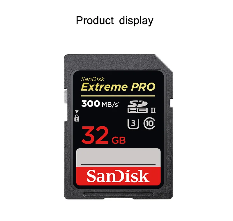 Двойной флеш-накопитель SanDisk Extreme PRO SD карта 32 Гб SDHC класса 10 скорость чтения Скорость 300 МБ/с. SD карты U3 UHS-II слот для карт памяти